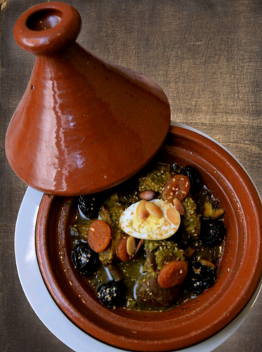A classic Moroccan Tagine that works well as a delicious lunch, dinner or special occasion meal. This tajine is a beautiful savory and sweet combination 